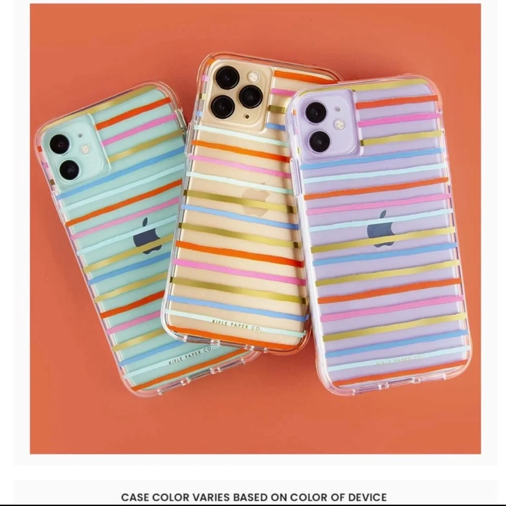 RIFLE PAPER HAPPY STRIPES IPHONE 11 PRO MAX CASE NWT